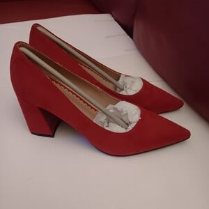 NEW Zigisoho Red Suede Pump-Women
